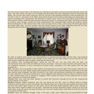 How Parlors Were Used in 19th Century