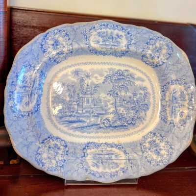 Blue Transfer Ware Plate