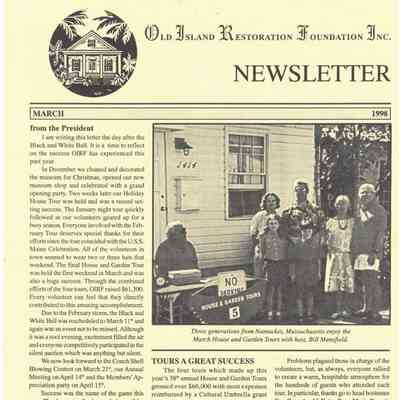 OIRF March 1998 Newsletter
