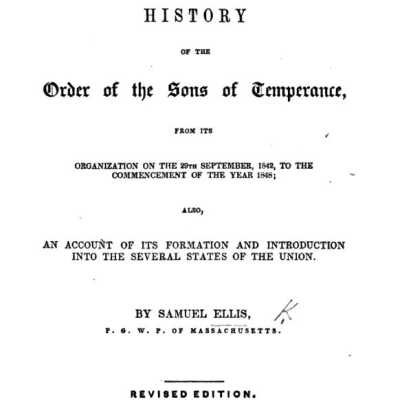History of the Sons of Temperance