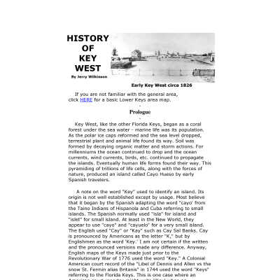 History of Key West