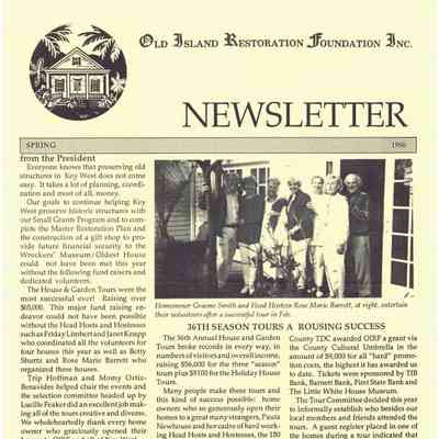 OIRF Spring 1996 Newsletter