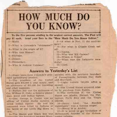 How Much Do You Know? 10