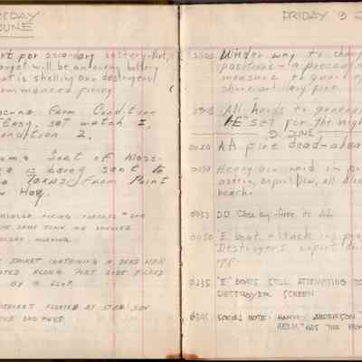 1000 on June 8 to 0345 on June 9