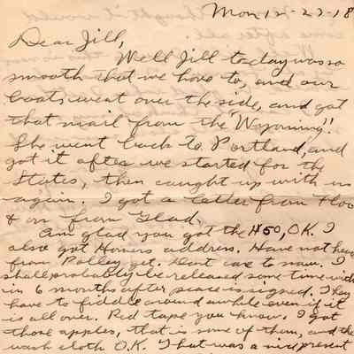 Dec 23, 1918 letter pg#1