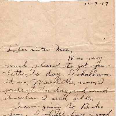 Nov 7, 1917 letter