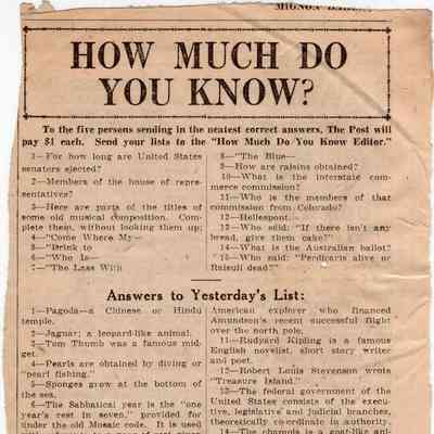 How Much Do You Know? 20