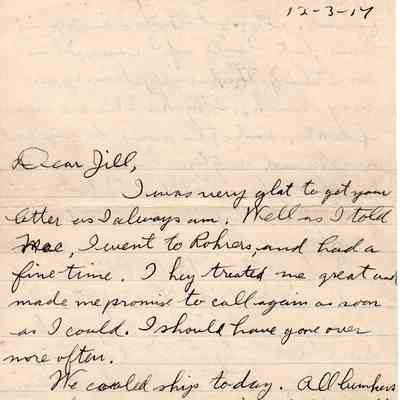 Dec 3, 1917 letter pg#1