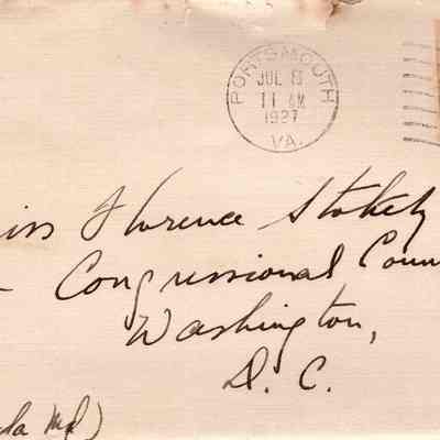 Jul 8, 1927 envelope