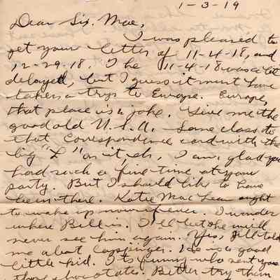 Jan 3, 1919 letter #2