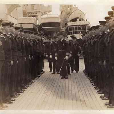 Inspecting sailors