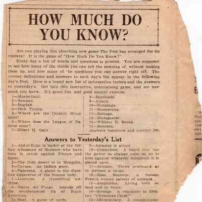 How Much Do You Know? 04