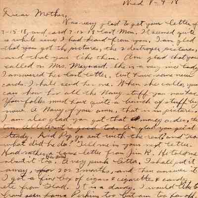 Aug 7, 1918 letter
