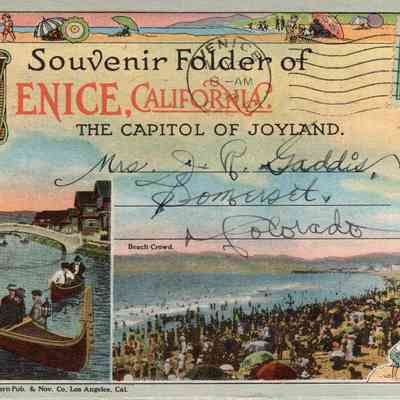 Venice CA souvenir folder