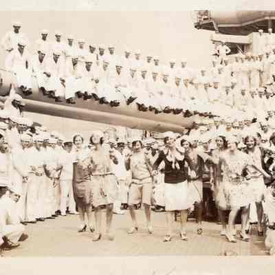 Women dance on deck #2