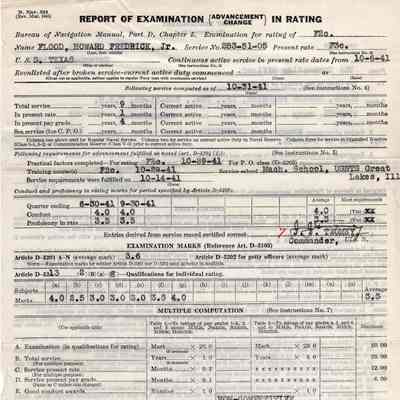 Report of Examination (10-23-41)
