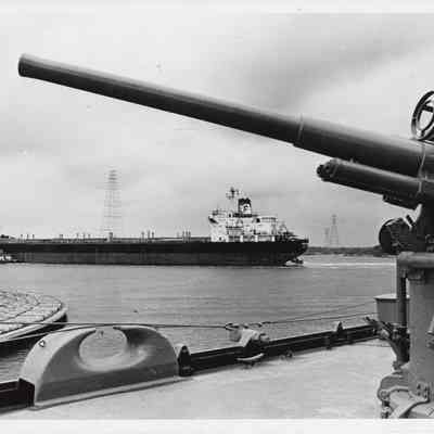 3"/50cal over ship chanel
