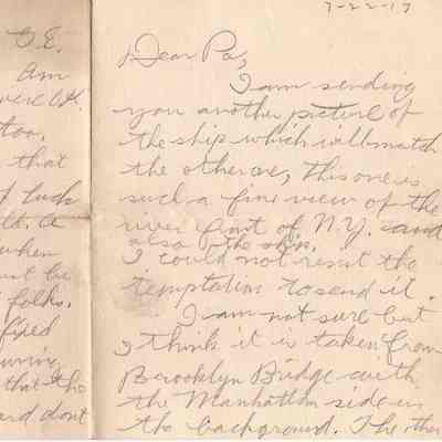 July 22, 1917 letter