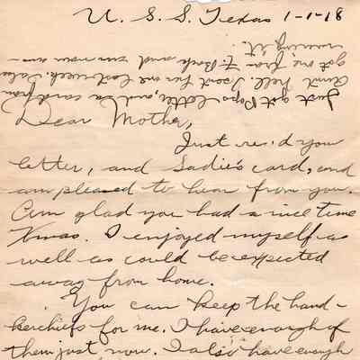 Jan 1, 1918 letter