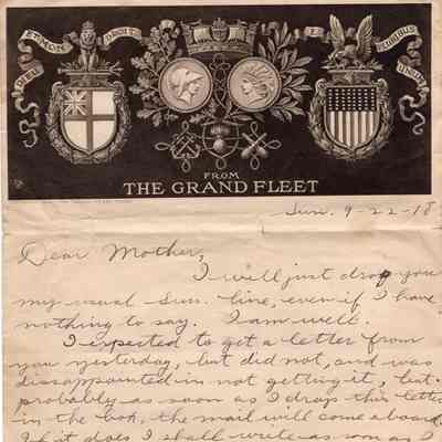Sep 22, 1918 letter