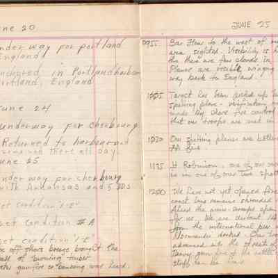 0930 on June 20 to 1200 on June 25