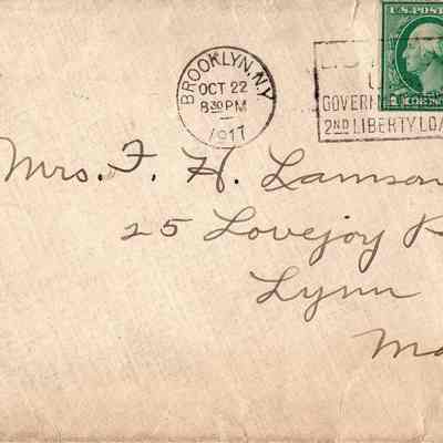 Oct 22, 1917 envelope
