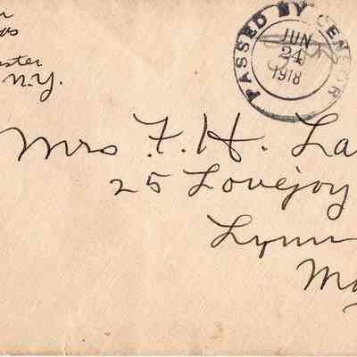 June 24, 1918 envelope