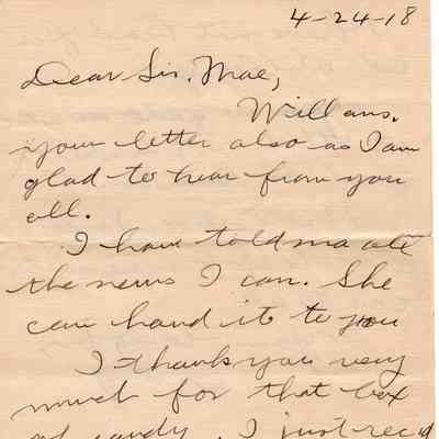 Apr 24, 1918 letter #1