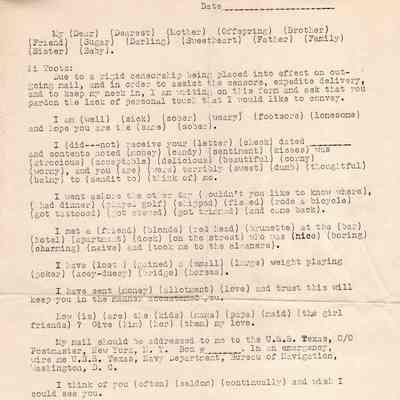 Letter format