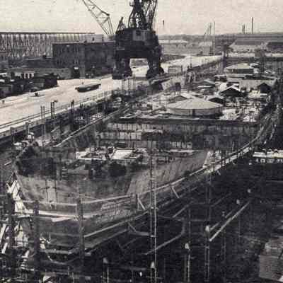 USS Kentucky under contruction