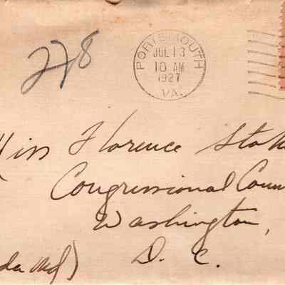 Jul 13, 1927 envelope
