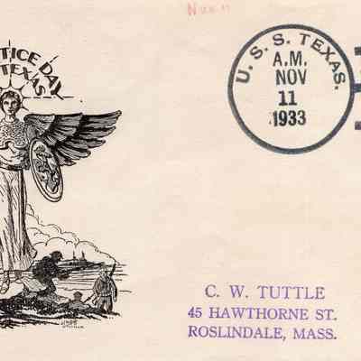 Tuttle’s 1933 Armistice Day envelope
