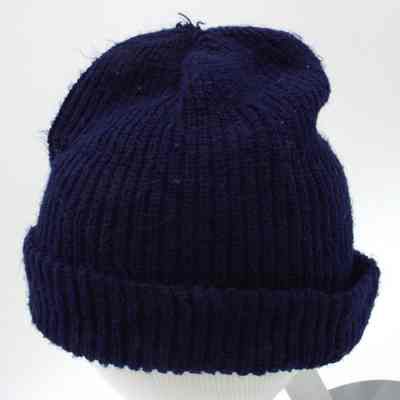 Hynes's blue watch cap
