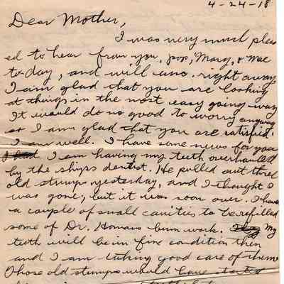 Apr 24, 1918 letter #3