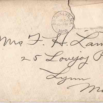 Jan 24, 1918 envelope