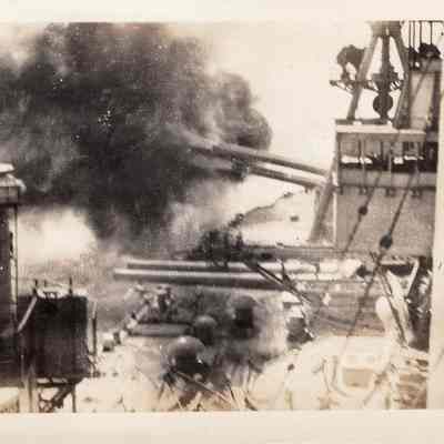 Turret 4 & 5 firing