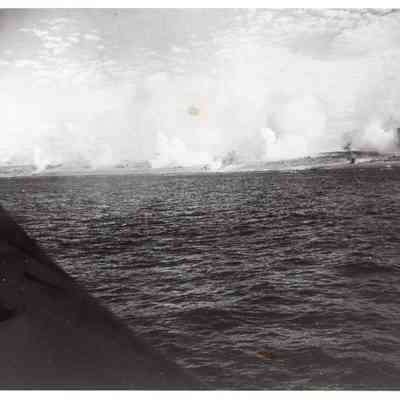 Bombarding shore