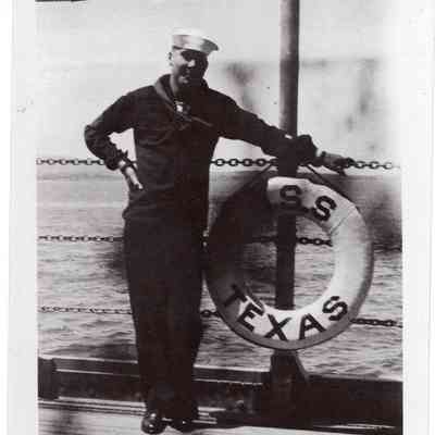 Laurence Gaddis by life preserver