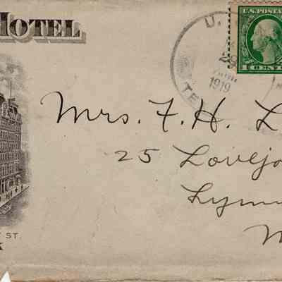 Jan 29, 1919 elvelope