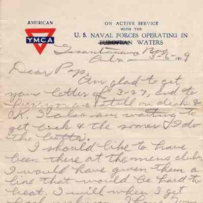 Mar 6, 1919 letter