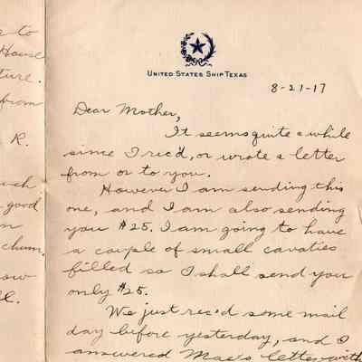 Aug 21, 1917 letter