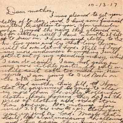 Oct 13, 1917 letter