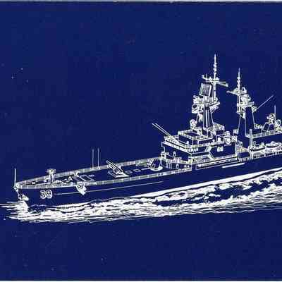 Cruiser Texas postcard