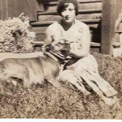 Woman with dog