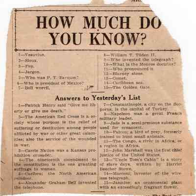 How Much Do You Know? 12