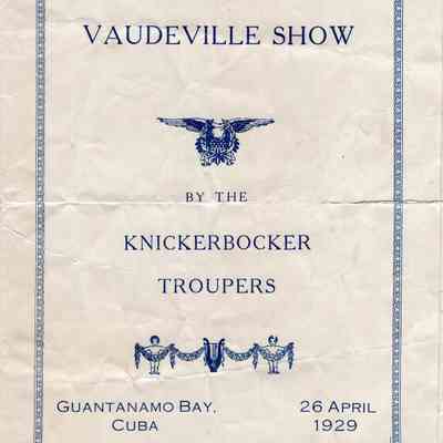 Vaudeville Show program