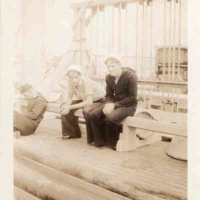 NY sailors relax on deck