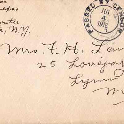 July 4, 1918 envelope