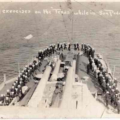 Morning exercises on the Texas