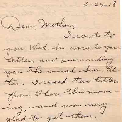 Mar 24, 1918 letter